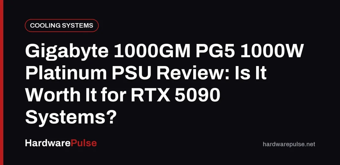 Gigabyte 1000GM PG5 1000W Platinum PSU Review: Is It Worth It for RTX 5090 Systems?