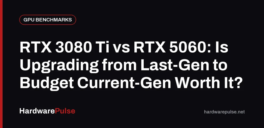 RTX 3080 Ti vs RTX 5060: Is Upgrading from Last-Gen to Budget Current-Gen Worth It?