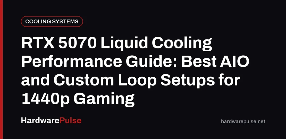 RTX 5070 Liquid Cooling Performance Guide: Best AIO and Custom Loop Setups for 1440p Gaming